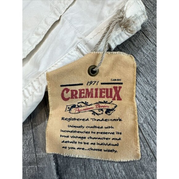 Cremieux Shorts Mens 34 Beige Bermuda Button Frayed Lightweight Adjustable NEW - Picture 6 of 9